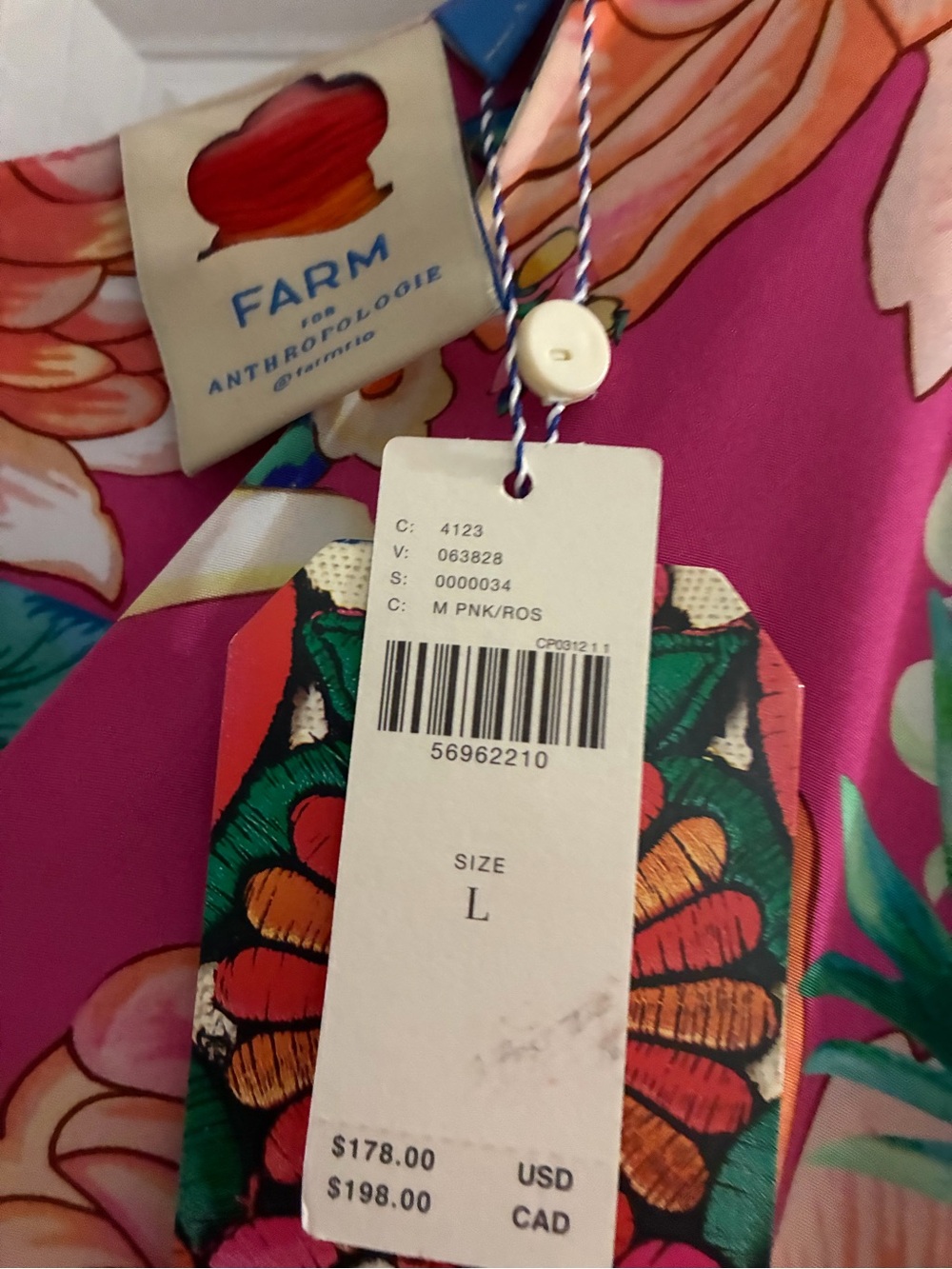 FARM Rio Pink Floral Maxi Jumpsuit with Flutter Sleeves STUNNING! - Picture 2 of 5